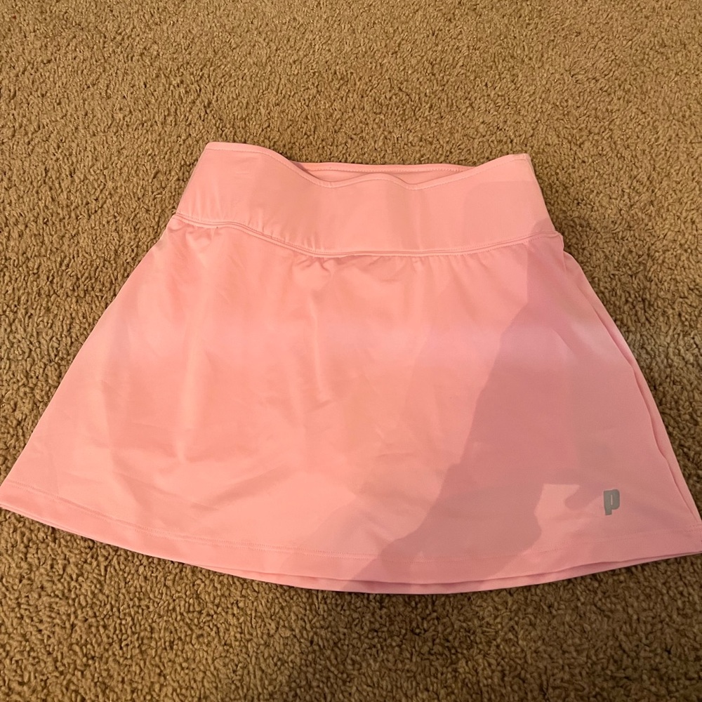 Pastel pink mini tennis skirt